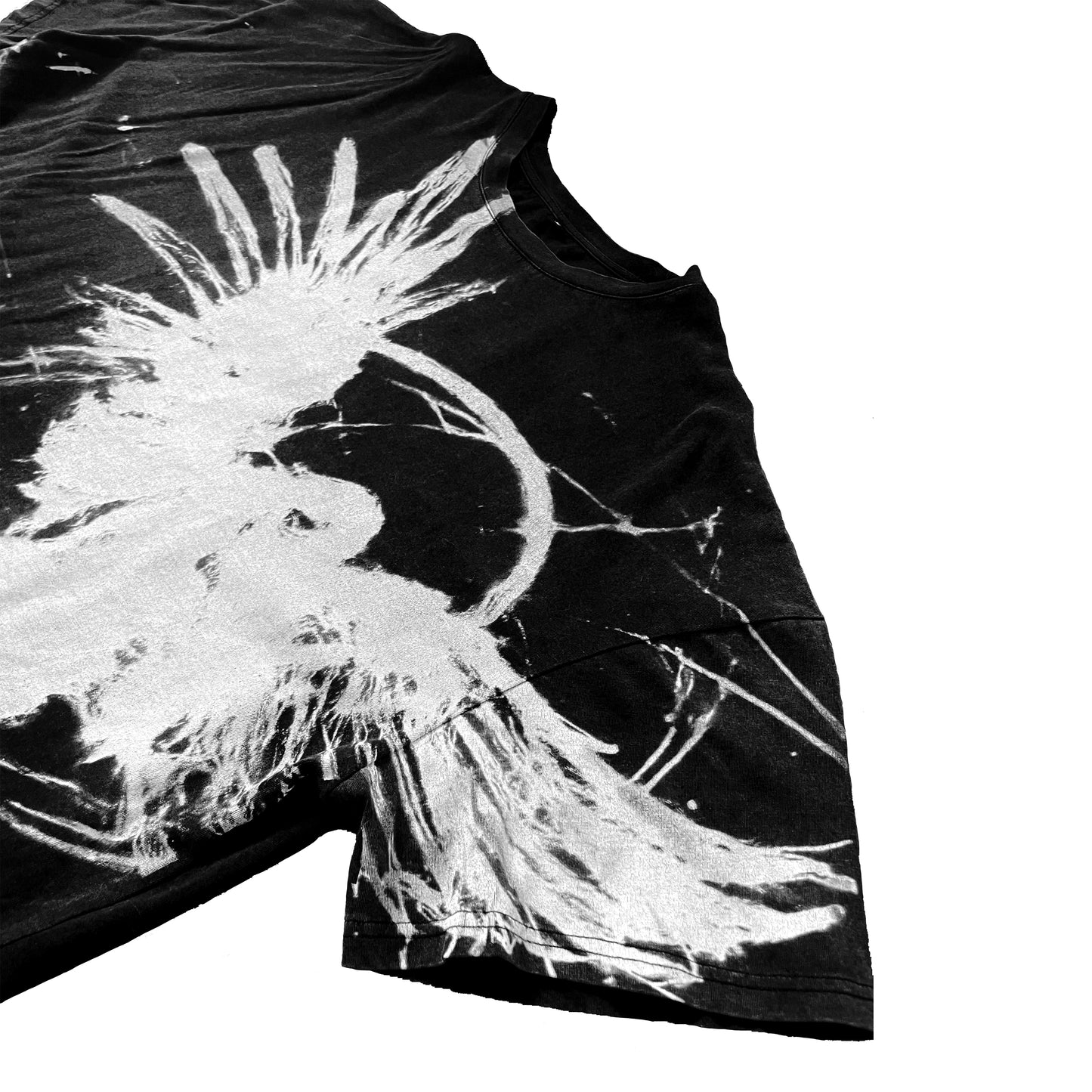 Angel Tee (White on Black)