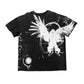 Angel Tee (White on Black)